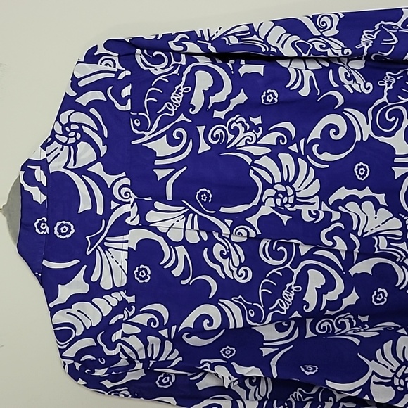 Lilly Pulitzer pullover shirt dress Sz XS Seahorse Beachy Vacation Resort - Picture 7 of 9